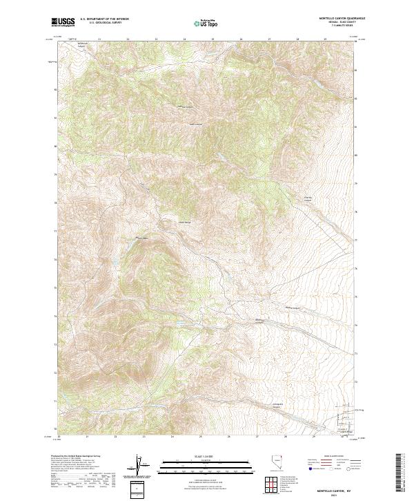 USGS Topographic Map – Montello Canyon