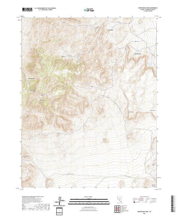 USGS Topographic Map – Montezuma Peak