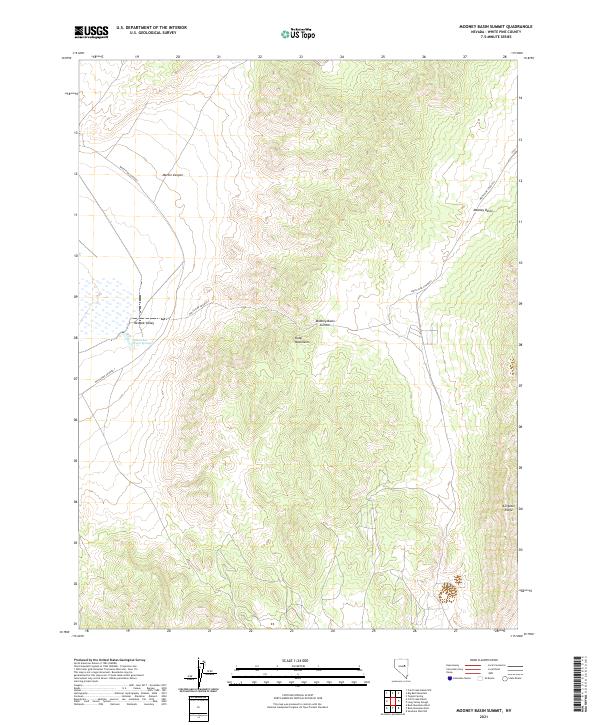 USGS Topographic Map – Mooney Basin Summit