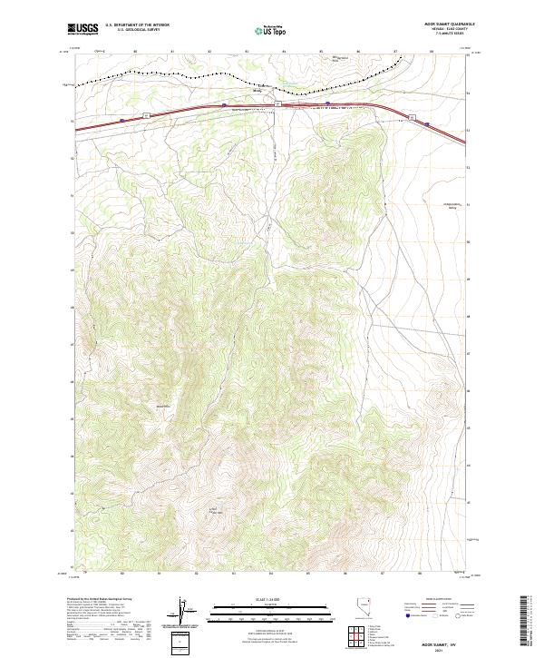USGS Topographic Map – Moor Summit
