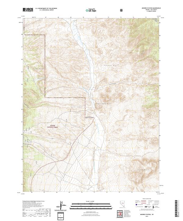 USGS Topographic Map – Moores Station