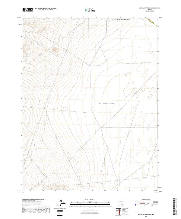 USGS Topographic Map – Moorman Spring NW