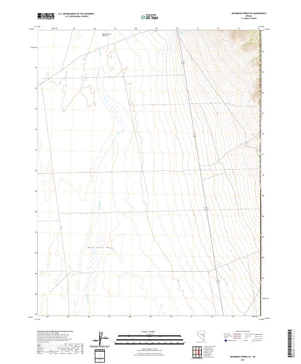 USGS Topographic Map – Moorman Spring SE