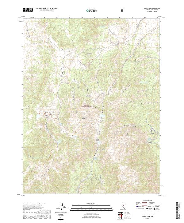 USGS Topographic Map – Morey Peak