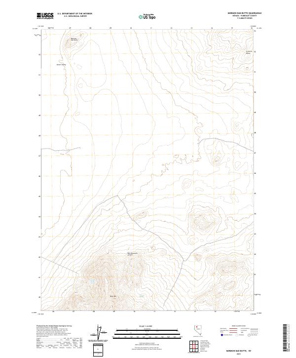 USGS Topographic Map – Mormon Dan Butte