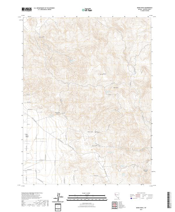 USGS Topographic Map – Moses Rock