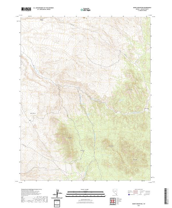 USGS Topographic Map – Mosey Mountain
