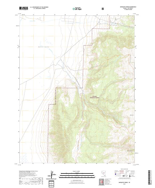 USGS Topographic Map – Mosquito Creek