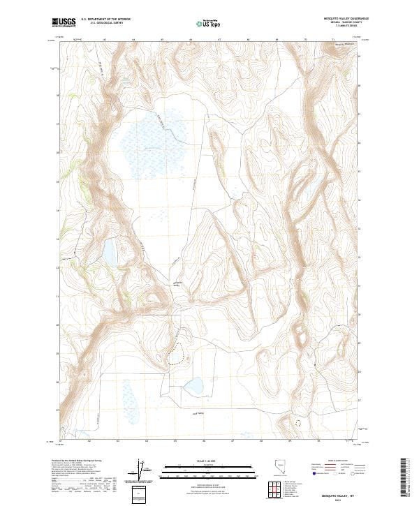 USGS Topographic Map – Mosquito Valley