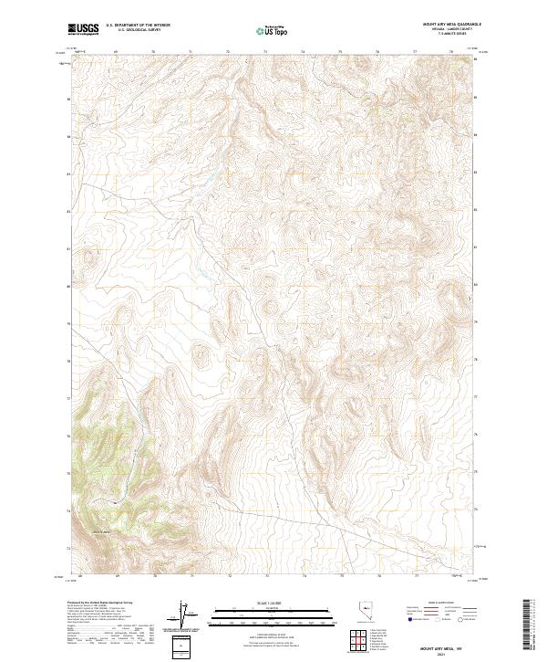 2021 Map of Mount Airy Mesa, 2021 Print