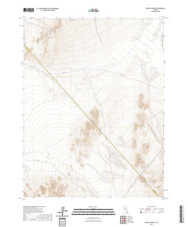 2021 Map of Mount Annie SE, 2021 Print