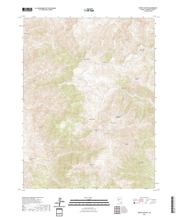 USGS Topographic Map – Mount Augusta