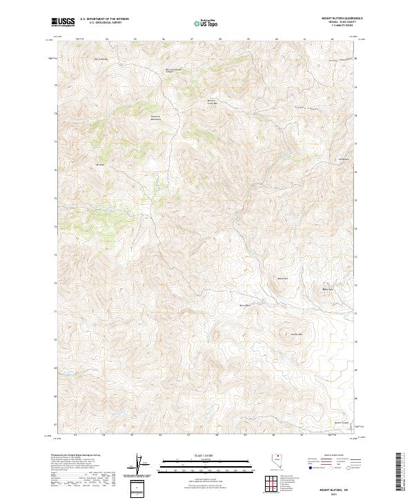 USGS Topographic Map – Mount Blitzen