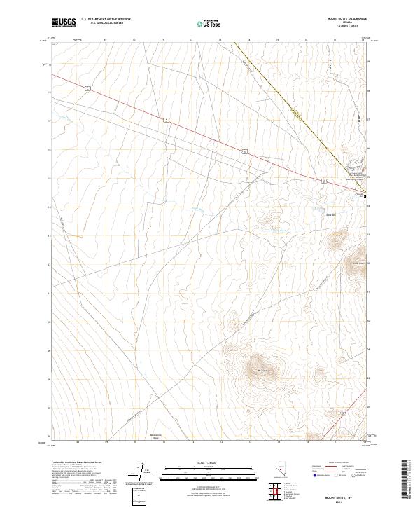 USGS Topographic Map – Mount Butte