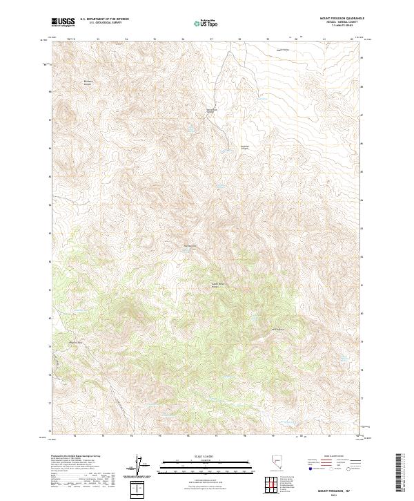 USGS Topographic Map – Mount Ferguson