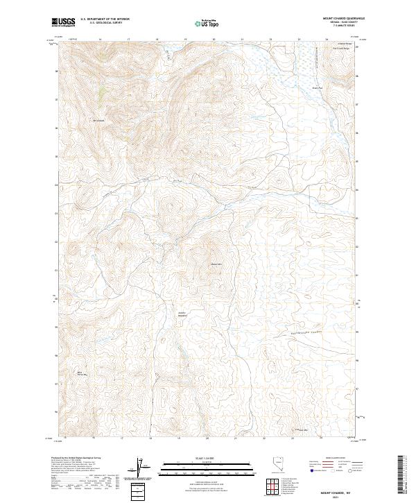 USGS Topographic Map – Mount Ichabod
