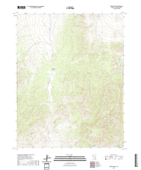 USGS Topographic Map – Mount Irish