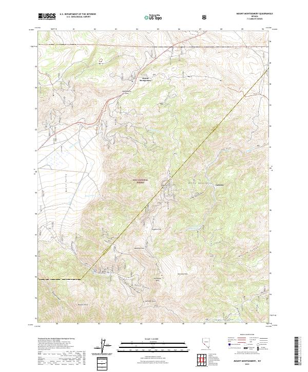 USGS Topographic Map – Mount Montgomery