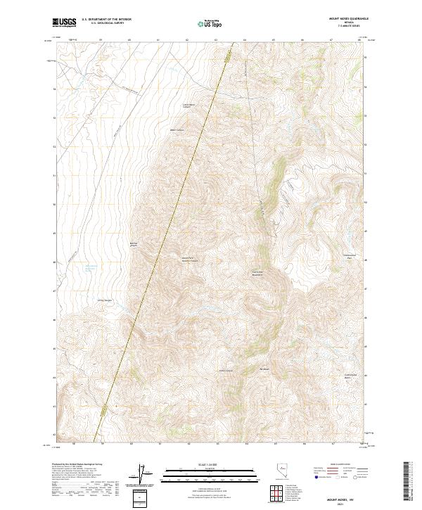 USGS Topographic Map – Mount Moses