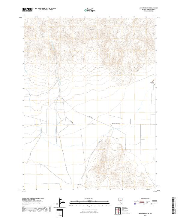 USGS Topographic Map – Mount Moses SE