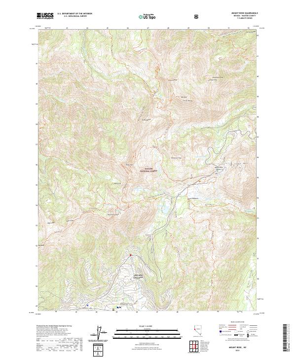 USGS Topographic Map – Mount Rose