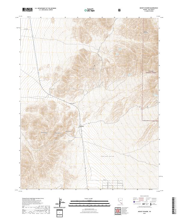 USGS Topographic Map – Mount Schader