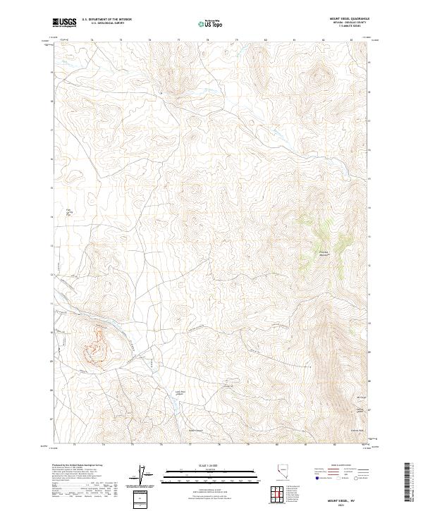 USGS Topographic Map – Mount Siegel