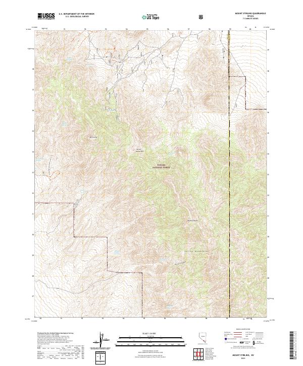 USGS Topographic Map – Mount Stirling