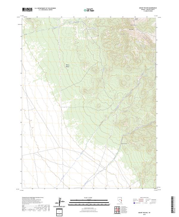USGS Topographic Map – Mount Wilson