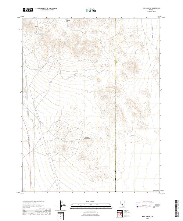 USGS Topographic Map – Mud Lake NW