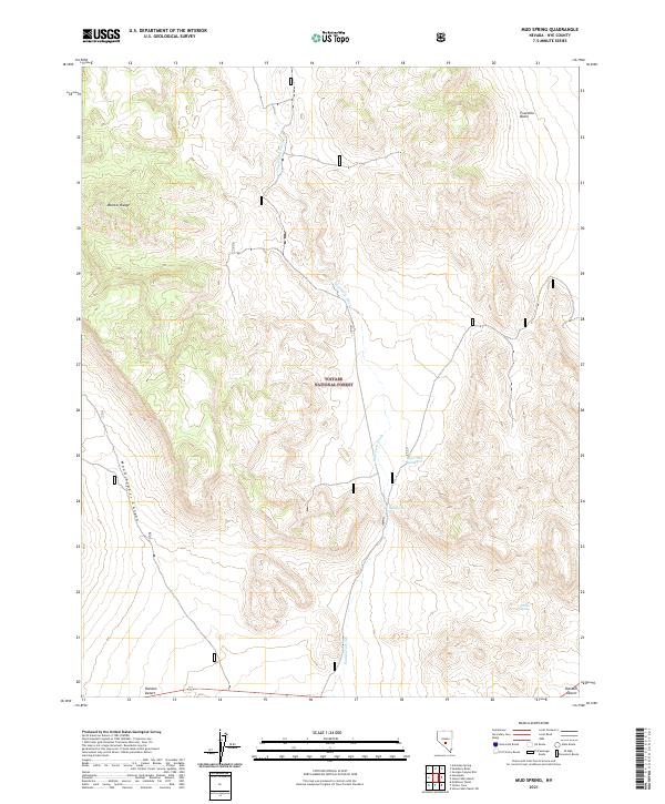 USGS Topographic Map – Mud Spring