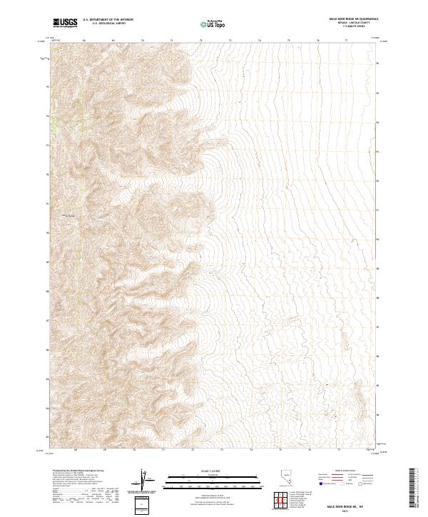 USGS Topographic Map – Mule Deer Ridge NE
