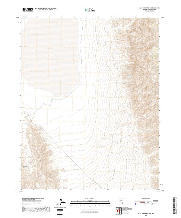 USGS Topographic Map – Mule Deer Ridge NW