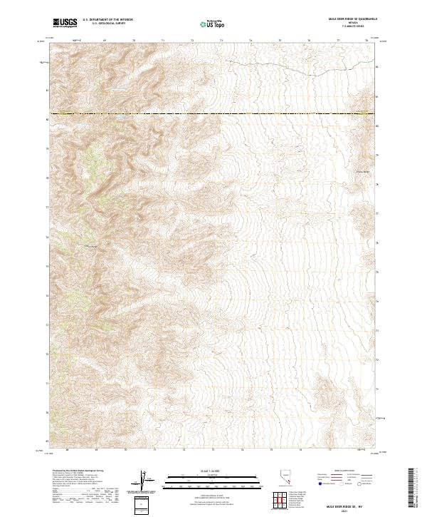 USGS Topographic Map – Mule Deer Ridge SE