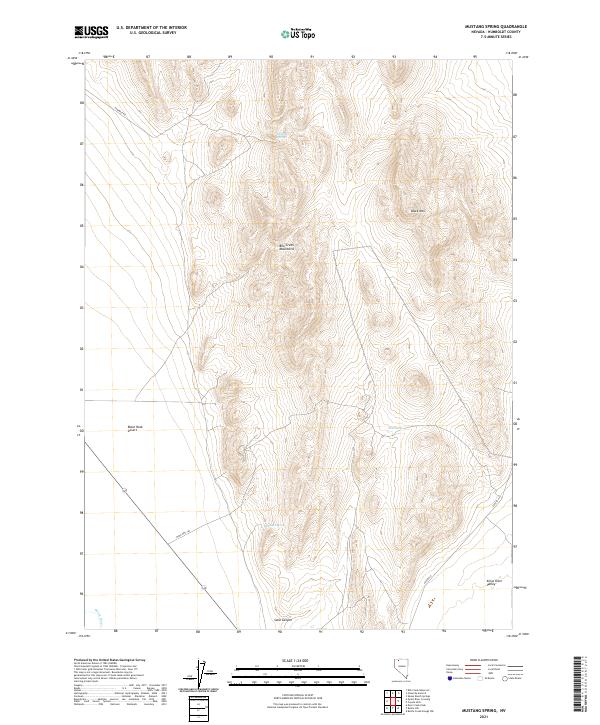 USGS Topographic Map – Mustang Spring