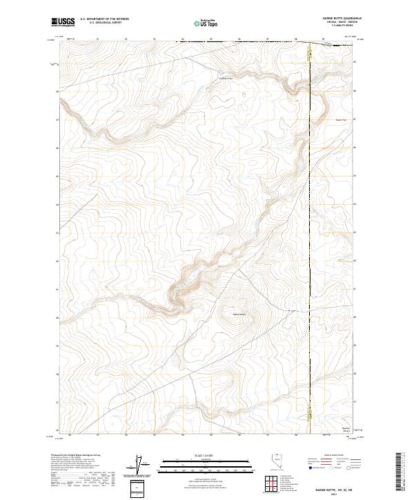 USGS Topographic Map – Nadine Butte