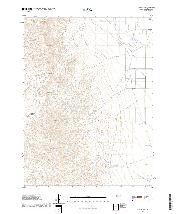 USGS Topographic Map – Natchez Pass