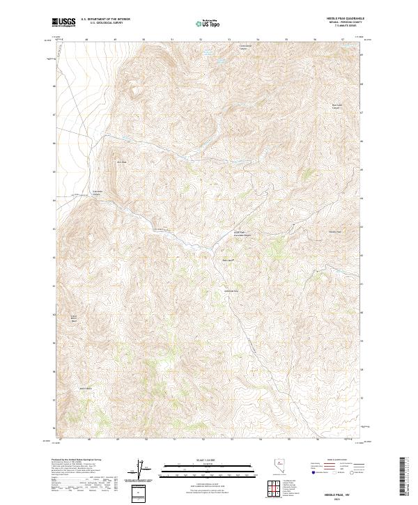 USGS Topographic Map – Needle Peak