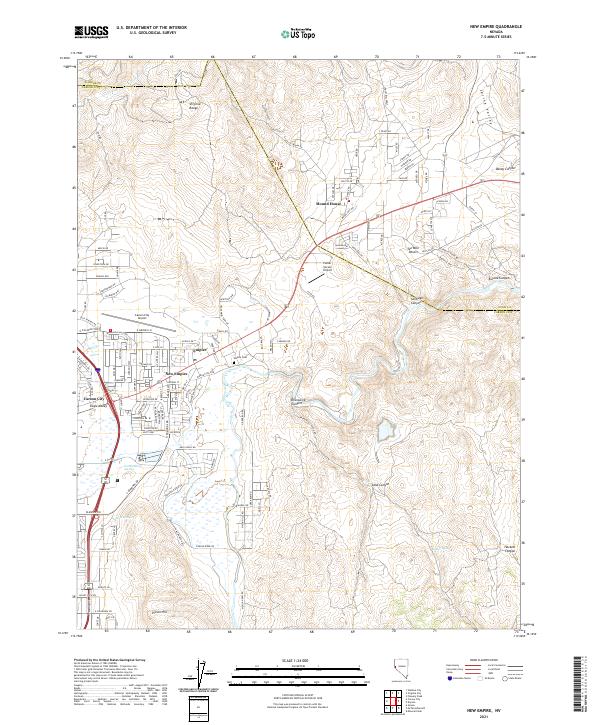 USGS Topographic Map – New Empire