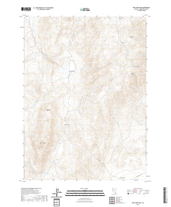 USGS Topographic Map – New York Peak