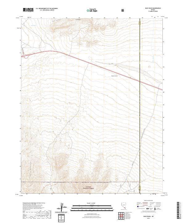 USGS Topographic Map – Niavi Wash