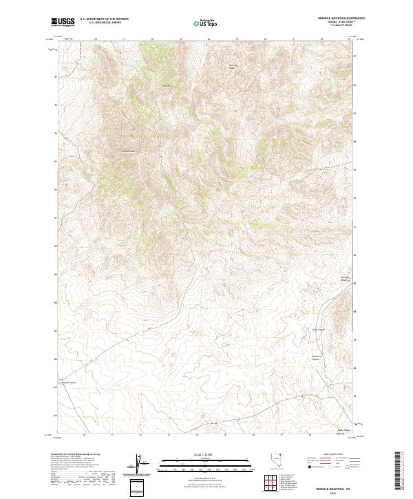 USGS Topographic Map – Ninemile Mountain