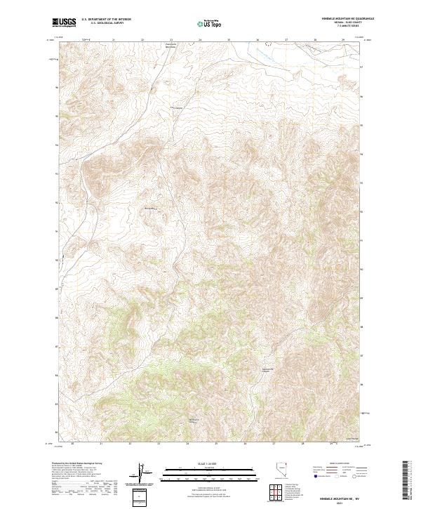 USGS Topographic Map – Ninemile Mountain NE