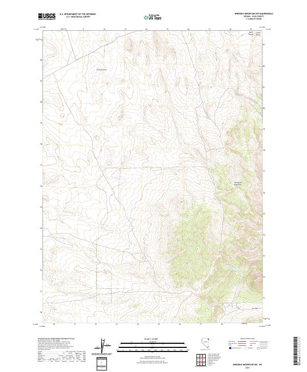 USGS Topographic Map – Ninemile Mountain SW