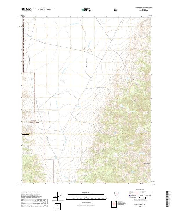 USGS Topographic Map – Ninemile Peak