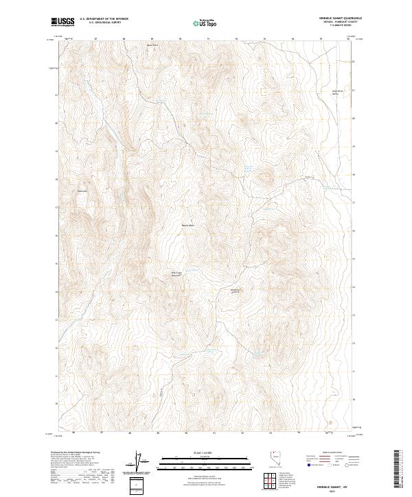 USGS Topographic Map – Ninemile Summit