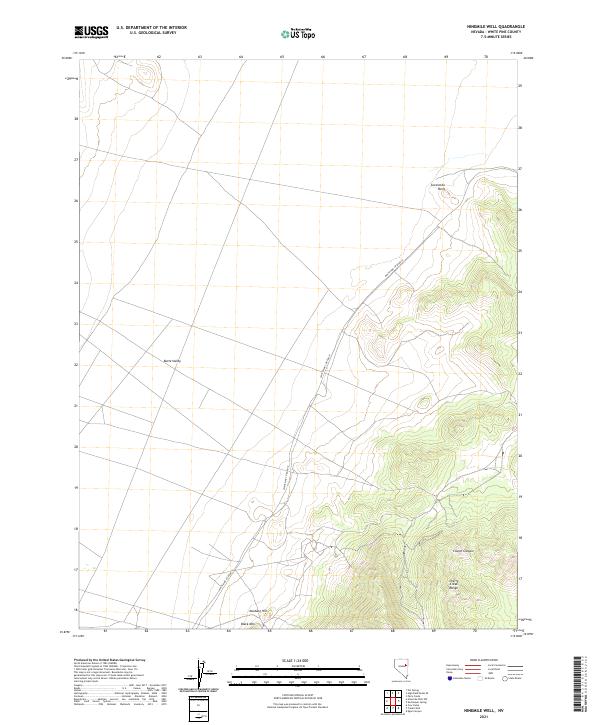 USGS Topographic Map – Ninemile Well