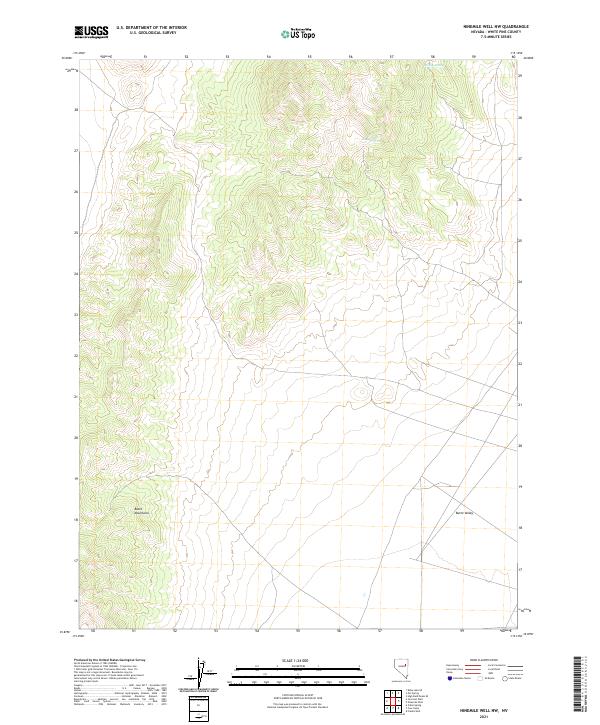 USGS Topographic Map – Ninemile Well NW
