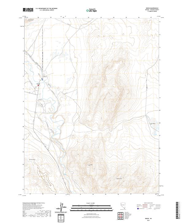 USGS Topographic Map – Nixon
