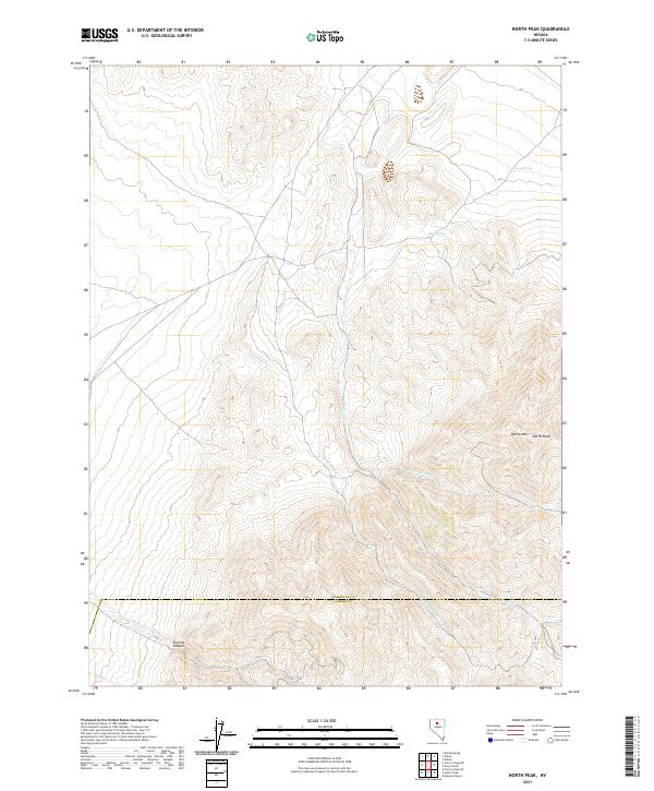 USGS Topographic Map – North Peak